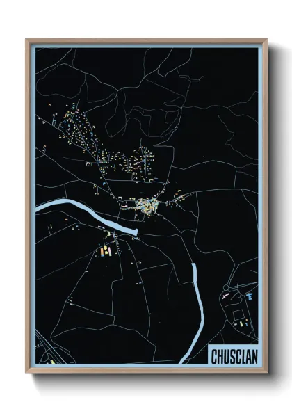 Une affiche de carte sur Chusclan