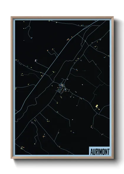 Une affiche de carte sur Aurimont