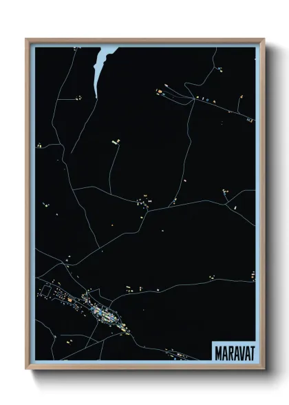 Une affiche de carte sur Maravat
