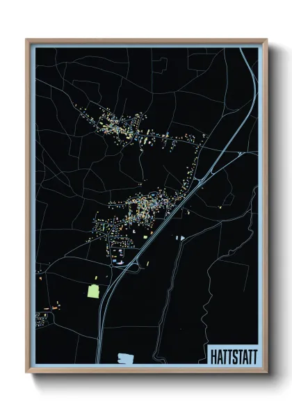 Une affiche de carte sur Hattstatt