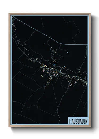 Une affiche de carte sur Hausgauen