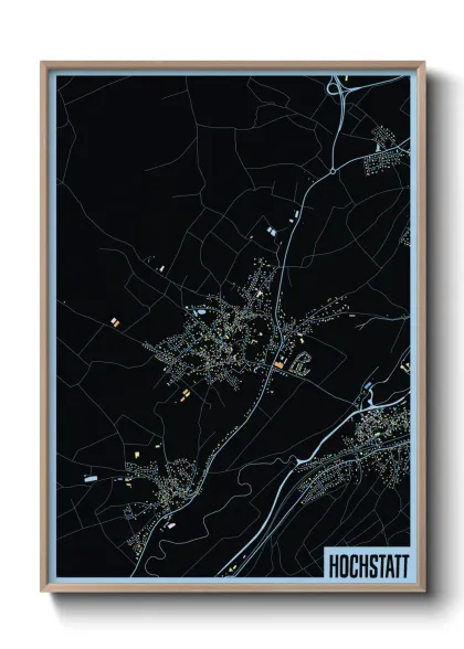 Une affiche de carte sur Hochstatt
