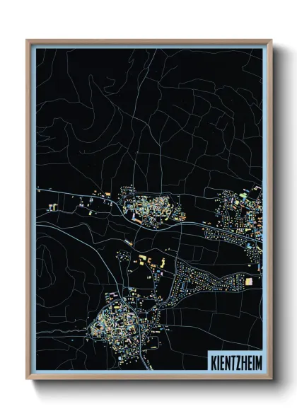 Une affiche de carte sur Kientzheim