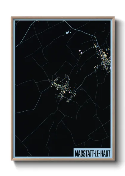 Une affiche de carte sur Magstatt-le-Haut