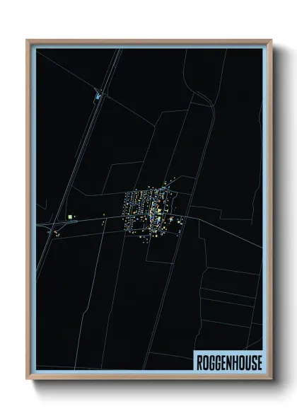 Une affiche de carte sur Roggenhouse