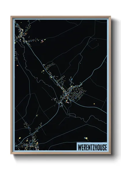 Une affiche de carte sur Werentzhouse