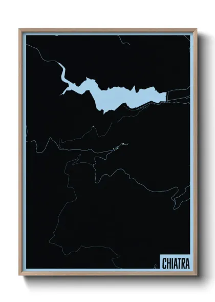 Une affiche de carte sur Chiatra