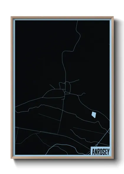 Une affiche de carte sur Anrosey