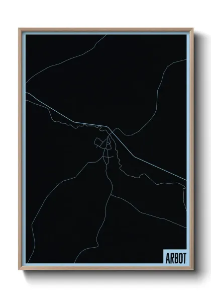 Une affiche de carte sur Arbot