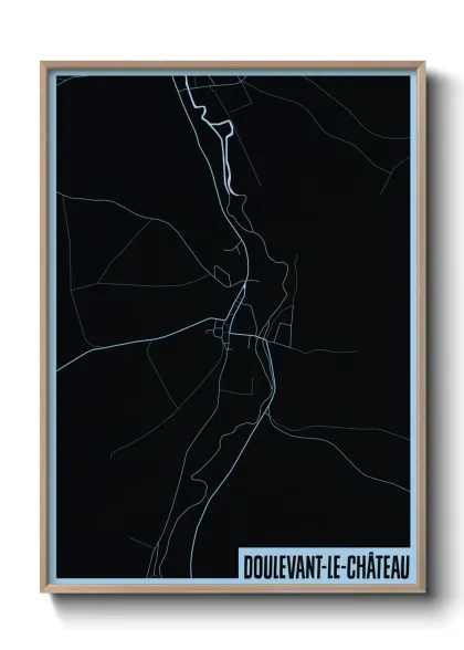 Une affiche de carte sur Doulevant-le-Château