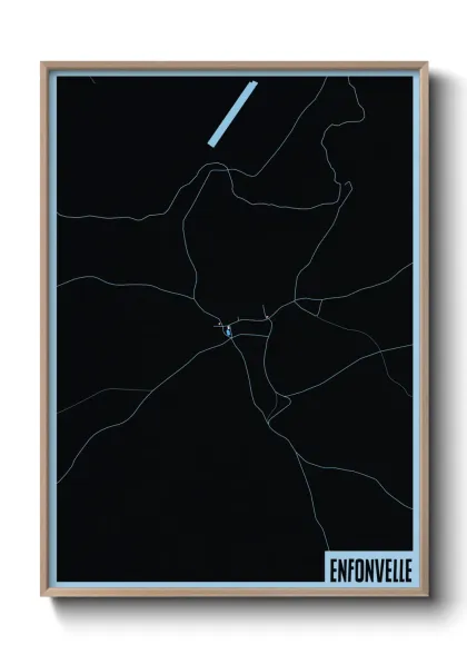 Une affiche de carte sur Enfonvelle