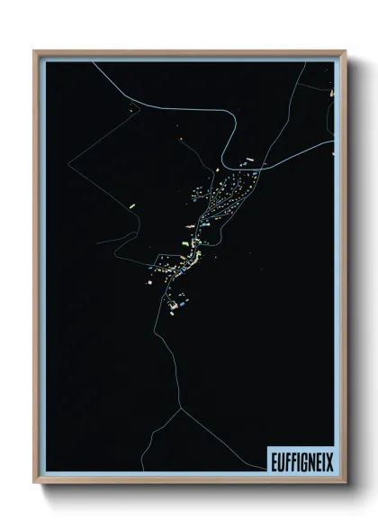 Une affiche de carte sur Euffigneix