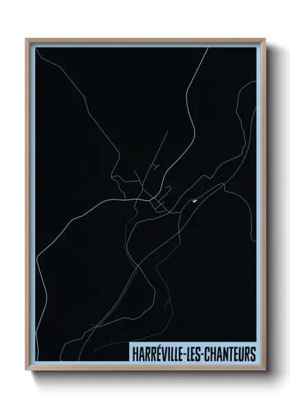 Une affiche de carte sur Harréville-les-Chanteurs