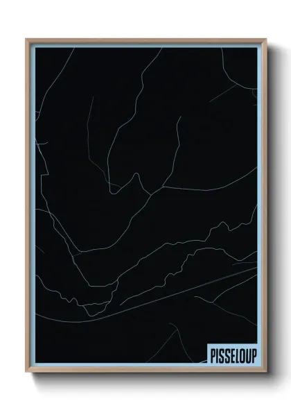 Une affiche de carte sur Pisseloup