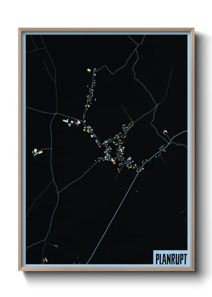 Une affiche de carte sur Planrupt