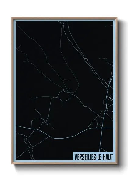 Une affiche de carte sur Verseilles-le-Haut