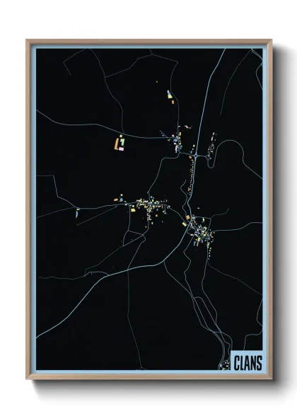 Une affiche de carte sur Clans