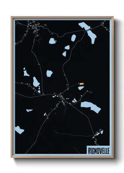 Une affiche de carte sur Rignovelle
