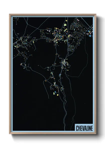 Une affiche de carte sur Chevaline