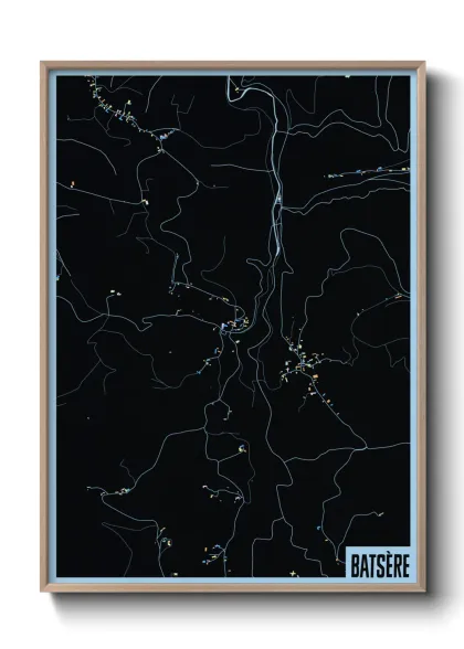 Une affiche de carte sur Batsère