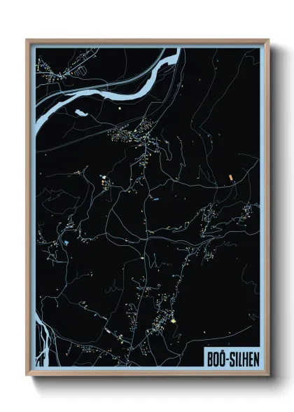 Une affiche de carte sur Boô-Silhen