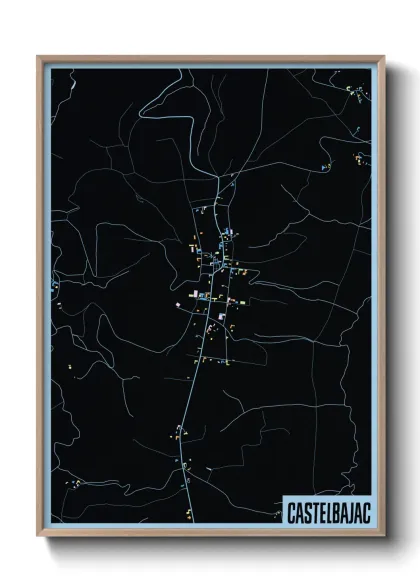 Une affiche de carte sur Castelbajac