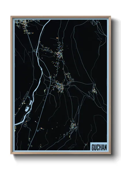 Une affiche de carte sur Guchan