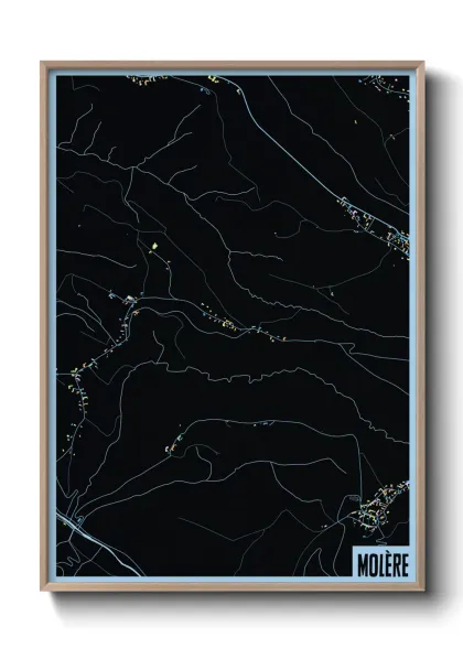 Une affiche de carte sur Molère