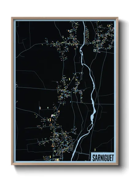 Une affiche de carte sur Sarniguet