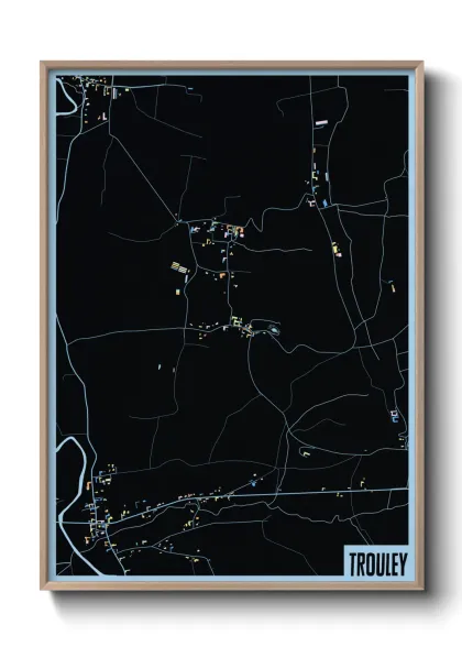 Une affiche de carte sur Trouley