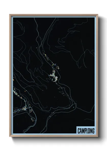 Une affiche de carte sur Camplong