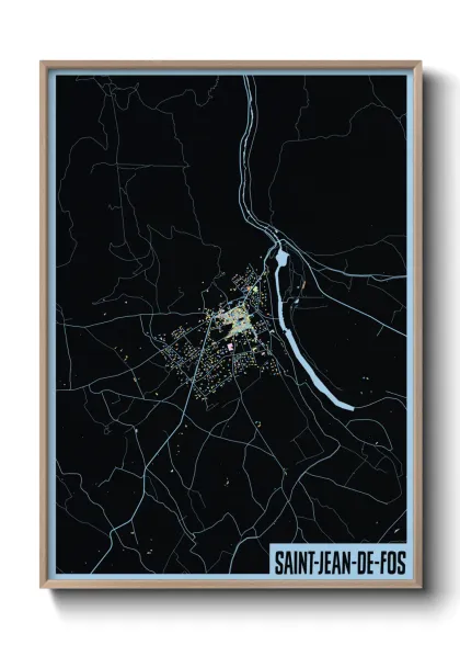 Une affiche de carte sur Saint-Jean-de-Fos
