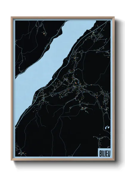 Une affiche de carte sur Bilieu