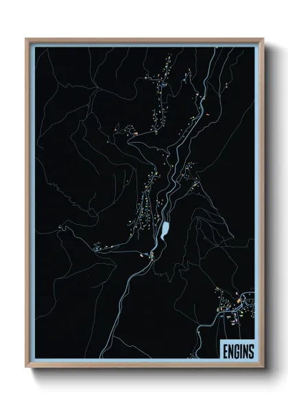 Une affiche de carte sur Engins