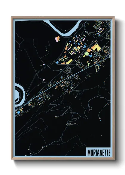 Une affiche de carte sur Murianette
