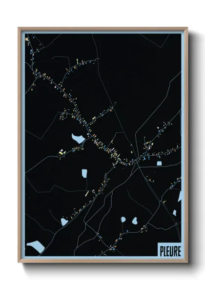Une affiche de carte sur Pleure