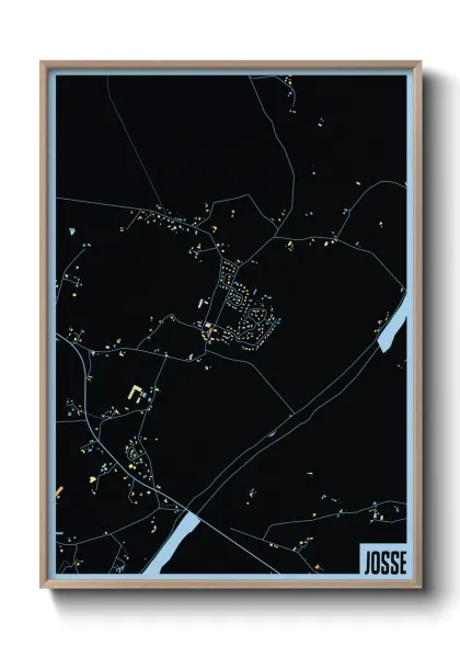 Une affiche de carte sur Josse