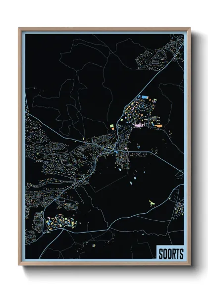 Une affiche de carte sur Soorts