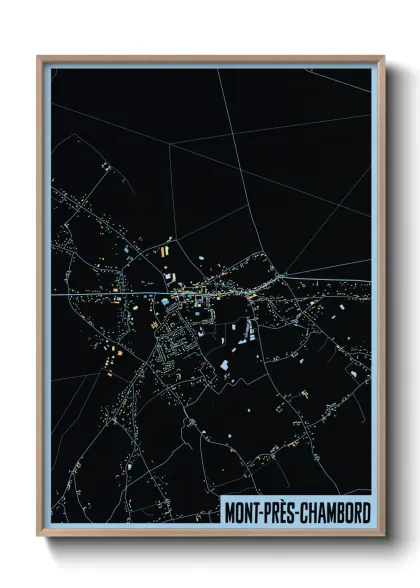 Une affiche de carte sur Mont-près-Chambord