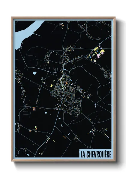 Une affiche de carte sur La Chevrolière