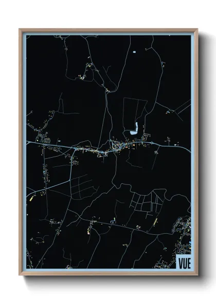 Une affiche de carte sur Vue