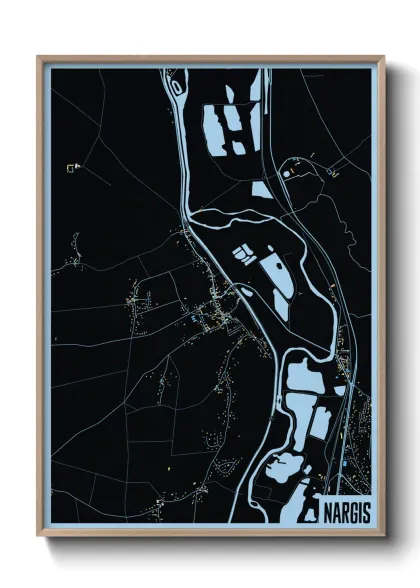 Une affiche de carte sur Nargis