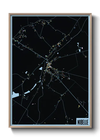 Une affiche de carte sur Nibelle