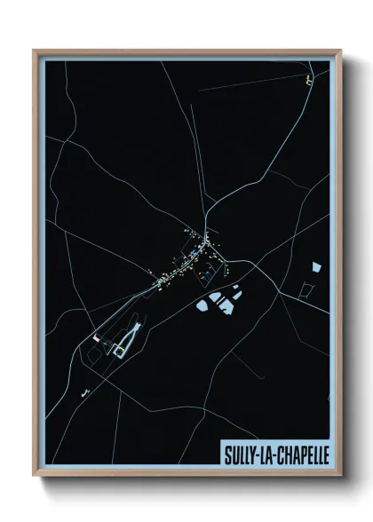 Une affiche de carte sur Sully-la-Chapelle