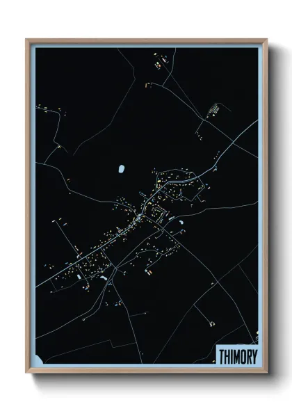 Une affiche de carte sur Thimory