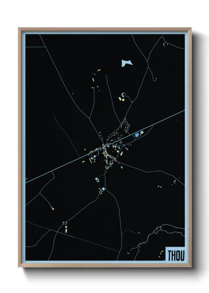 Une affiche de carte sur Thou