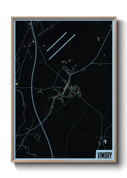 Une affiche de carte sur Vimory