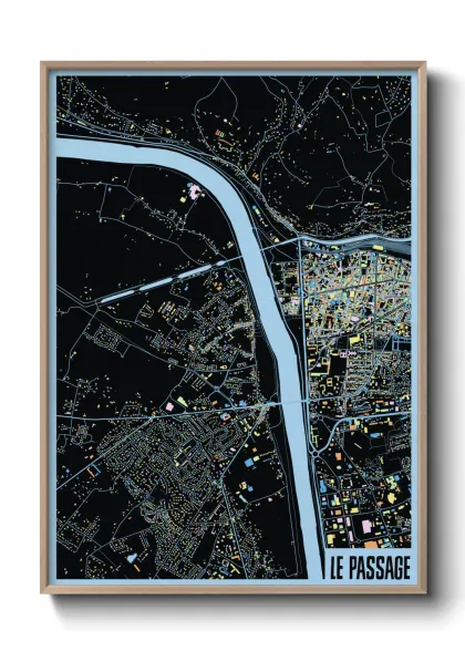 Une affiche de carte sur Le Passage