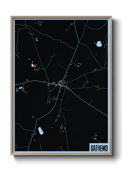 Une affiche de carte sur Gathemo