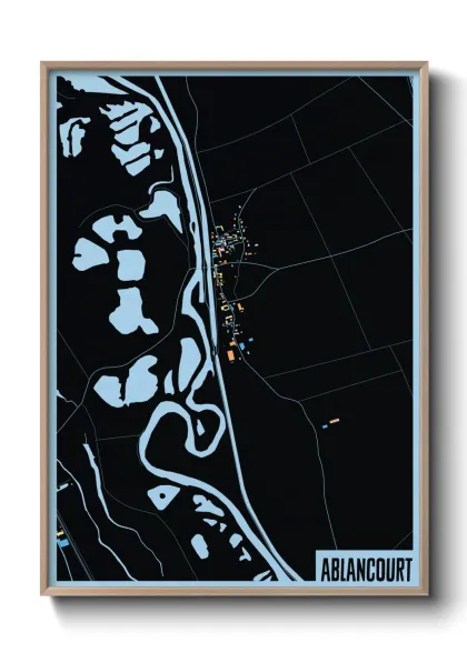 Une affiche de carte sur Ablancourt